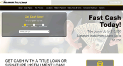 Desktop Screenshot of delawaretitleloansinc.com